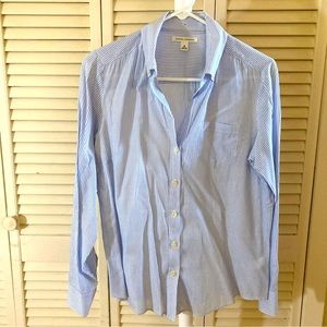 Banana Republic Split Neck Oxford